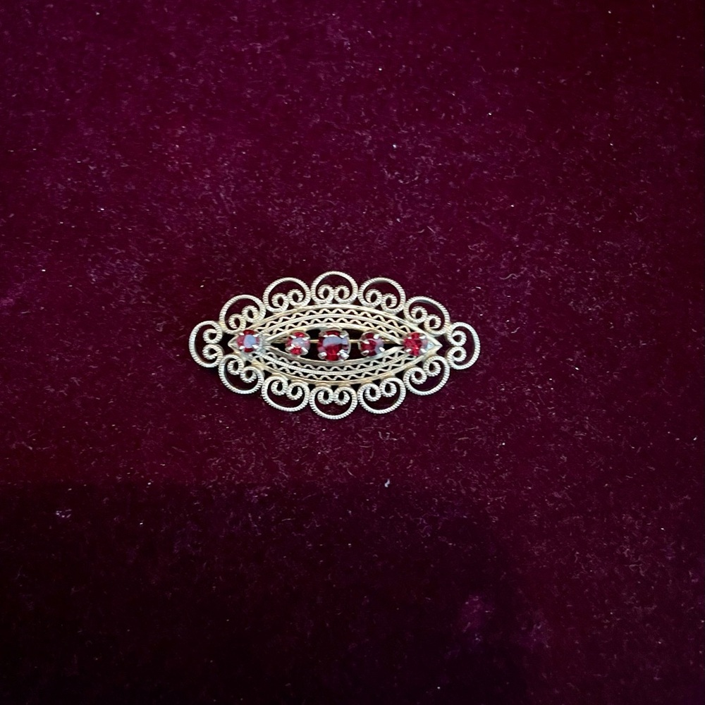 Vintage Filigree Brooch - Picture 3 of 6